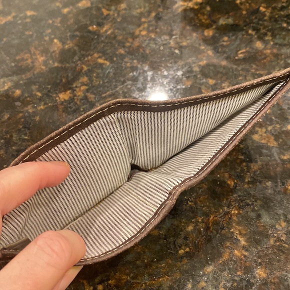 Timberland Slim fold Brown Leather Bifold Wallet - Picture 5 of 8